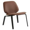 Normann Copenhagen My Chair Loungesessel, Schwarz - Cognacbraunes Leder -Normann Copenhagen 1027NormannCopenhagen iso19 TH