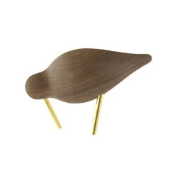 Normann Copenhagen Shorebird, Klein, Walnuss - Messing