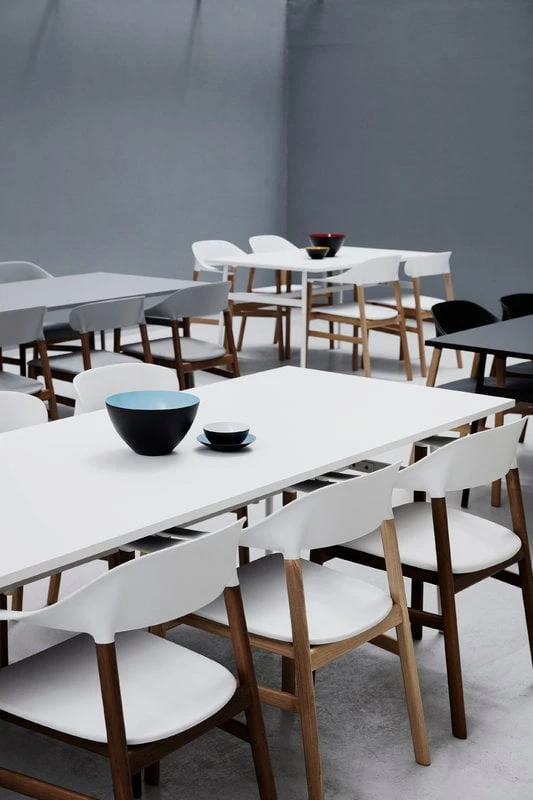 Normann Copenhagen Sessel Herit, Eiche Geräuchert – Weiß – Bild 2
