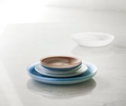 Normann Copenhagen Cosmic Glasteller, 16 Cm, Braun -Normann Copenhagen 2022 Cosmic Plate White Brown Blue Group 03 1