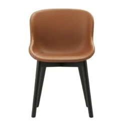 Normann Copenhagen Hyg Stuhl, Schwarze Eiche - Brandyfarbenes Leder Ultra