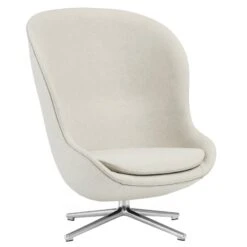 Normann Copenhagen Hyg Loungesessel, Hoch, Dreh- Und Kippbar, Aluminium - Sandbeige