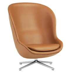 Normann Copenhagen Hyg Loungesessel, Hoch, Dreh- Und Kippbar, Aluminium - Brandyfar