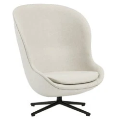Normann Copenhagen 37 Normann Copenhagen Hyg Loungesessel, Hoch, Dreh- Und Kippbar, Schwarz - Sandbeige