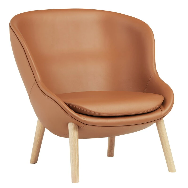 Normann Copenhagen Hyg Loungesessel, Niedrig, Eiche - Brandyfarbenes Leder Ultra 3 Normann Copenhagen Hyg Loungesessel, Niedrig, Eiche - Brandyfarbenes Leder Ultra