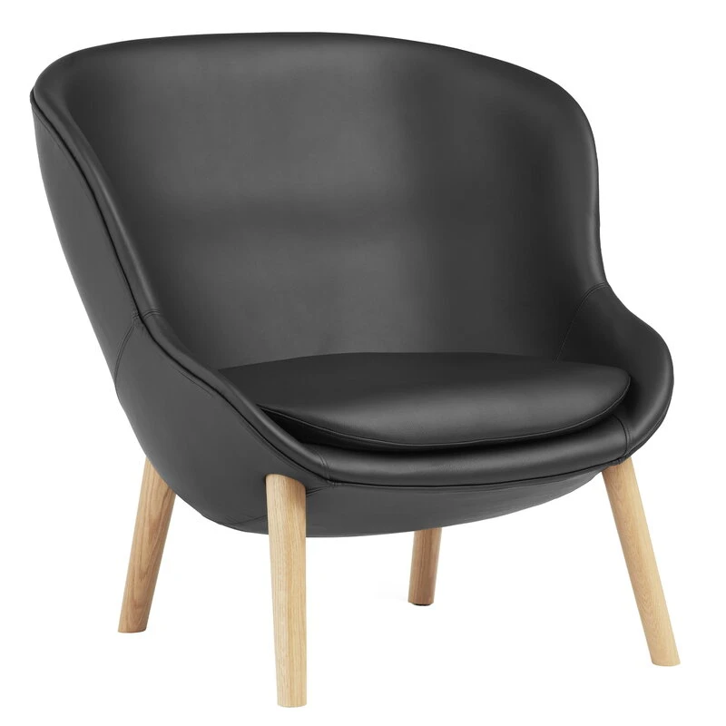 Normann Copenhagen Hyg Loungesessel, Niedrig, Eiche - Schwarzes Leder Ultra 3 Normann Copenhagen Hyg Loungesessel, Niedrig, Eiche - Schwarzes Leder Ultra