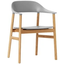 Normann Copenhagen Sessel Herit, Eiche – Grau