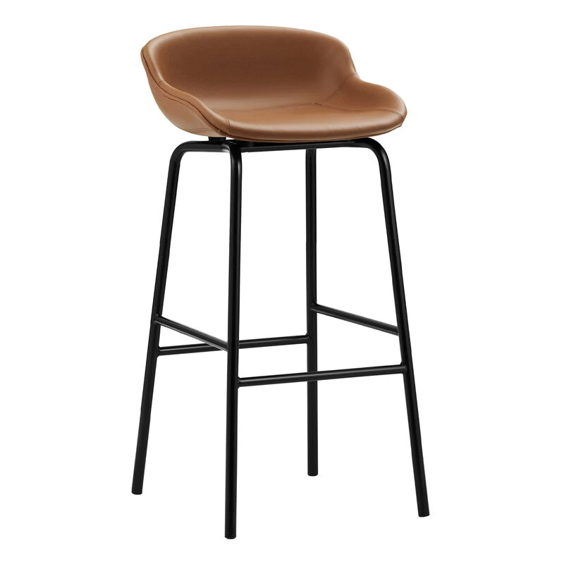 Normann Copenhagen Hyg Barhocker, 75 cm, Schwarz – Brandy Leder Ultra 3 Normann Copenhagen Hyg Barhocker, 75 cm, Schwarz – Brandy Leder Ultra