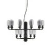 Normann Copenhagen Kronleuchter Amp, Klein, Rauchgrau – Schwarz -Normann Copenhagen 33NCSS2017 iso HV