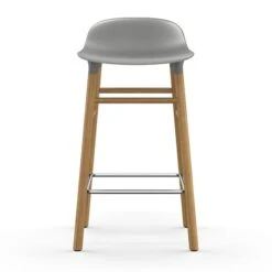Normann Copenhagen Barhocker Form, 65 Cm, Grau – Eiche -Normann Copenhagen 35NCchairs iso HV