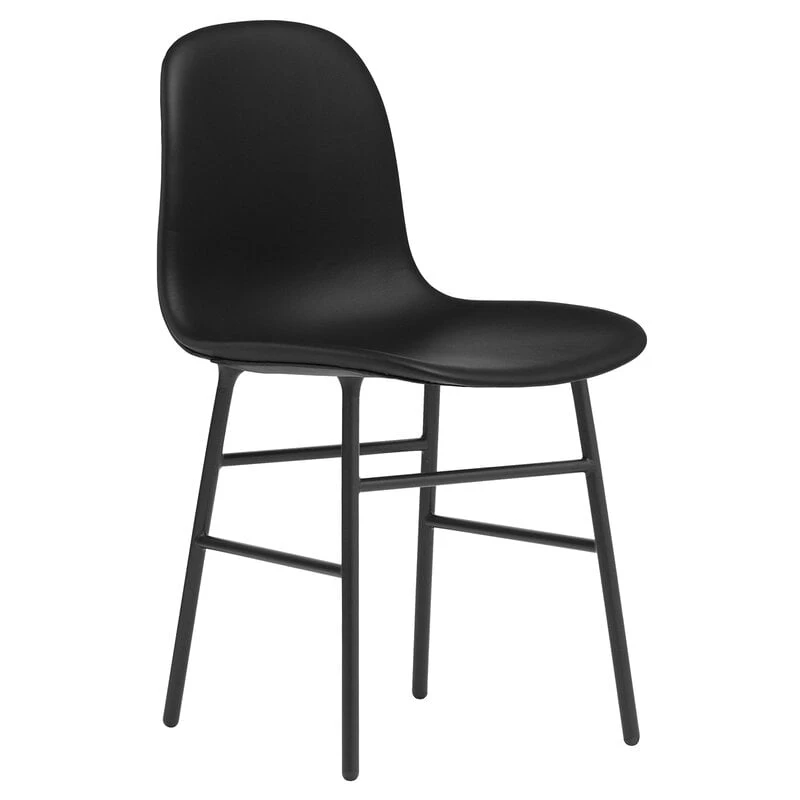 Normann Copenhagen Form Stuhl, Schwarzer Stahl - Schwarzes Ultra-Leder 3 Normann Copenhagen Form Stuhl, Schwarzer Stahl - Schwarzes Ultra-Leder