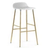 Normann Copenhagen Form Barstuhl Messingbeine 75cm