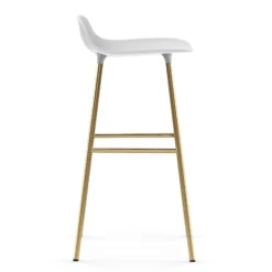 Normann Copenhagen Form Barstuhl Messingbeine 75cm -Normann Copenhagen 37571 01 03 45e26ad00f