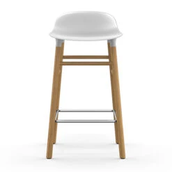 Normann Copenhagen Barhocker Form, 65 Cm, Weiß – Eiche -Normann Copenhagen 37NCchairs iso HV
