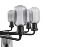 Normann Copenhagen Kronleuchter Amp, Klein, Rauchgrau – Schwarz 12 Normann Copenhagen Kronleuchter Amp, Klein, Rauchgrau – Schwarz -Normann Copenhagen 502076 Amp Chandelier Small EU SmokeBlack 4
