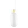 Normann Copenhagen Amp Leuchte, Groß, Weiß - Messing -Normann Copenhagen 502167 Normann Copenhagen Amp Lamp Large White Brass