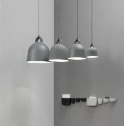Normann Copenhagen Bell Pendelleuchte, XS, Grau 8 Normann Copenhagen Bell Pendelleuchte, XS, Grau -Normann Copenhagen 5021 Bell Lamp Grey 4sizes In Office ekstra 1