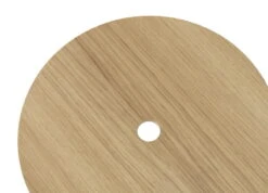 Normann Copenhagen Circa Hocker, Schwarzer Stahl - Eiche -Normann Copenhagen 506070 Circa Stool 45cm Black Steel Oak 03 kopi