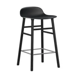 Normann Copenhagen Barhocker Form, 65 Cm, Schwarz – Eiche Schwarz