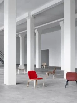 Normann Copenhagen My Chair Loungesessel, Schwarz - Cognacbraunes Leder -Normann Copenhagen 6012 Normann Copenhagen My Chair Lounge Group 2018 01