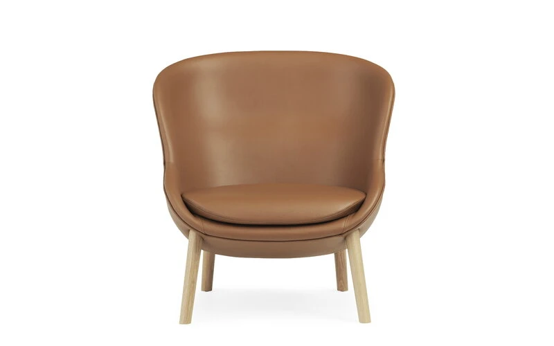 Normann Copenhagen Hyg Loungesessel, Niedrig, Eiche - Brandyfarbenes Leder Ultra 4 Normann Copenhagen Hyg Loungesessel, Niedrig, Eiche - Brandyfarbenes Leder Ultra – Bild 2