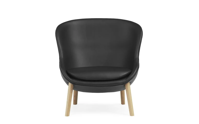 Normann Copenhagen Hyg Loungesessel, Niedrig, Eiche - Schwarzes Leder Ultra 4 Normann Copenhagen Hyg Loungesessel, Niedrig, Eiche - Schwarzes Leder Ultra – Bild 2