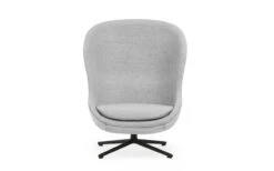 Normann Copenhagen Hyg Loungesessel, Hoch, Drehbar, Schwarz - Synergy 16 8 Normann Copenhagen Hyg Loungesessel, Hoch, Drehbar, Schwarz - Synergy 16 -Normann Copenhagen 603829 Hyg Lounge Chair High Swivel Black Alu LDS16 02