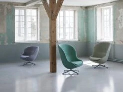 Normann Copenhagen Hyg Loungesessel, Niedrig, Dreh- Und Kippbar, Aluminium - Schwar -Normann Copenhagen 6038 Normann Copenhagen Hyg Lounge Chair High 4L Swivel Synergy LDS51 LDS54 Hyg Lounge Chair Low 4L Swivel Blazer CUZ1TGroup 02 10