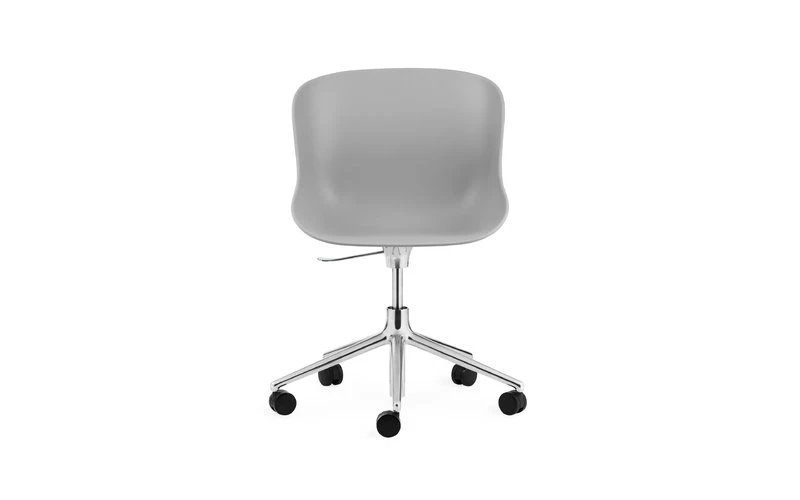Normann Copenhagen Hyg Drehstuhl Mit Rollen, Aluminium – Grau – Bild 2