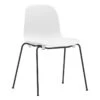 Normann Copenhagen Form Stuhl, Stapelbar, Stahl Schwarz - Weiß -Normann Copenhagen Form Chair Stacking Black Steel White 1