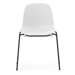 Normann Copenhagen Form Stuhl, Stapelbar, Stahl Schwarz - Weiß -Normann Copenhagen Form Chair Stacking Black Steel White 2
