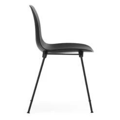 Normann Copenhagen Form Stuhl, Stapelbar, Stahl Schwarz - Schwarz 9 Normann Copenhagen Form Stuhl, Stapelbar, Stahl Schwarz - Schwarz -Normann Copenhagen Form Chair Stacking Black Steel 3