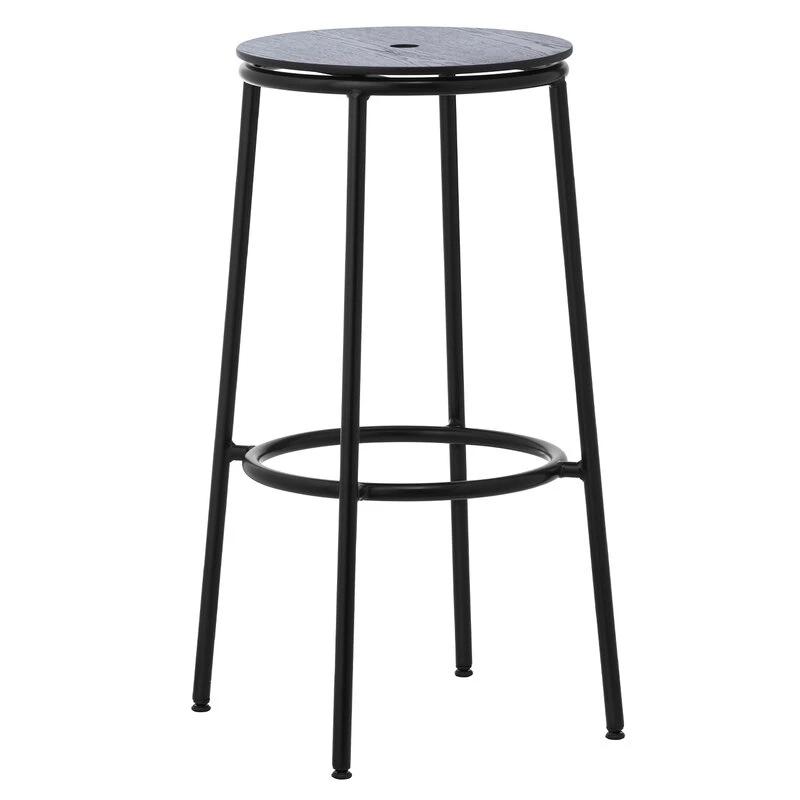 Normann Copenhagen Circa Barhocker, 75 cm, Schwarzer Stahl - Schwarze Eiche 3 Normann Copenhagen Circa Barhocker, 75 cm, Schwarzer Stahl - Schwarze Eiche