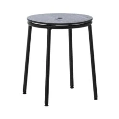 Normann Copenhagen Circa Barhocker, Schwarzer Stahl - Schwarze Eiche