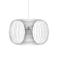Normann Copenhagen Coil Pendelleuchte, 76 cm, Edelstahl