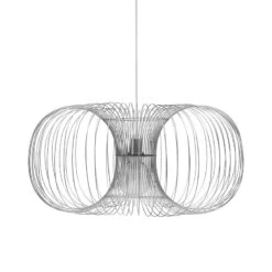 Normann Copenhagen Coil Pendelleuchte, 90 cm, Edelstahl