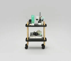 Ablage Block Metall Schwarz / Auf Rollen - Normann Copenhagen 9 Ablage Block Metall Schwarz / Auf Rollen - Normann Copenhagen -Normann Copenhagen ablage block schwarz madeindesign 209801 original