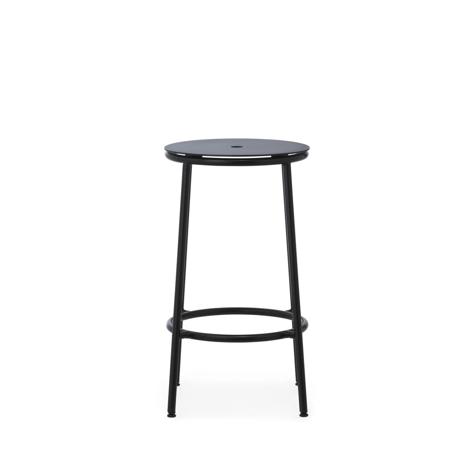 Barhocker Circa Metall Schwarz / H 65 Cm - Aluminium - Normann Copenhagen 4 Barhocker Circa Metall Schwarz / H 65 Cm - Aluminium - Normann Copenhagen – Bild 2