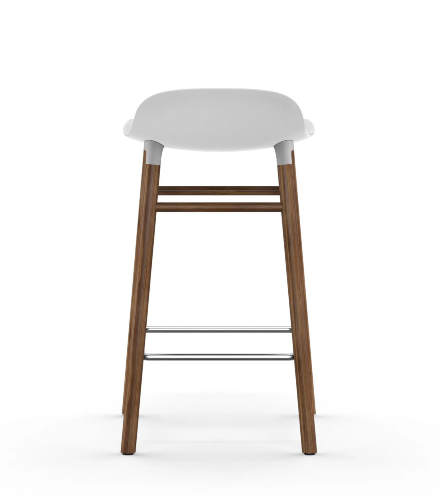 Barhocker Form Plastikmaterial Holz / H 65 Cm - Stuhlbeine Nussbaum - Normann Copenhagen 6 Barhocker Form Plastikmaterial Holz / H 65 Cm - Stuhlbeine Nussbaum - Normann Copenhagen – Bild 4