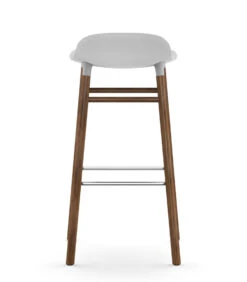 Barhocker Form Plastikmaterial Holz / H 75 Cm - Stuhlbeine Nussbaum - Normann Copenhagen -Normann Copenhagen barhocker form weiss nussbaum madeindesign 281618 original