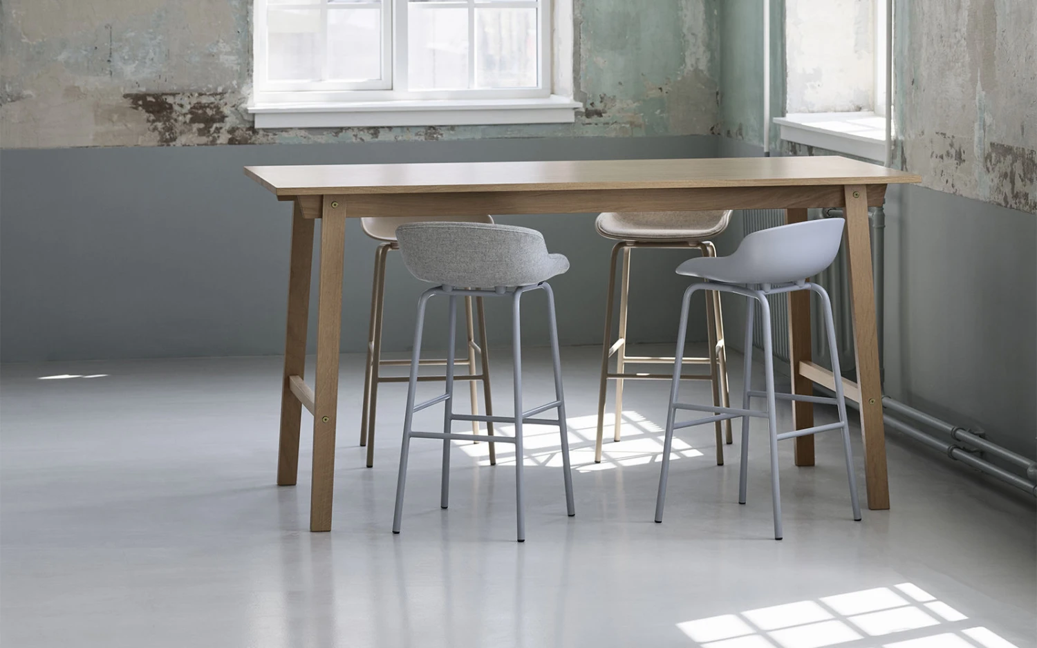 Barhocker Hyg Plastikmaterial Beige / H 75 Cm - Polypropylen - Normann Copenhagen 5 Barhocker Hyg Plastikmaterial Beige / H 75 Cm - Polypropylen - Normann Copenhagen – Bild 3