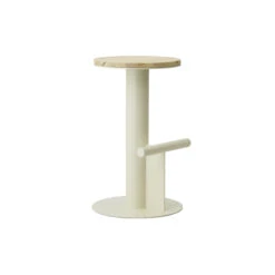 Barhocker Pole Metall Beige / H 65 Cm - Normann Copenhagen