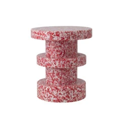 Beistelltisch Bit Stack Plastikmaterial / Beistelltisch - 100% Recycling-Kunststoff / Ø 36 Cm - Normann Copenhagen