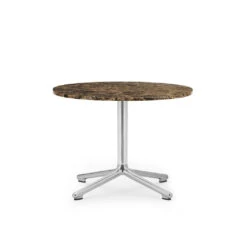 Couchtisch Lunar Stein Braun / Ø 60 X H 45 Cm - Kaffeefarbener Marmor - Normann Copenhagen