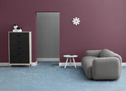 Kommode Kabino Metall Holz / L 74 Cm X H 127 Cm - 5 Schubladen - Normann Copenhagen -Normann Copenhagen kommode kabino weiss esche madeindesign 275986 original