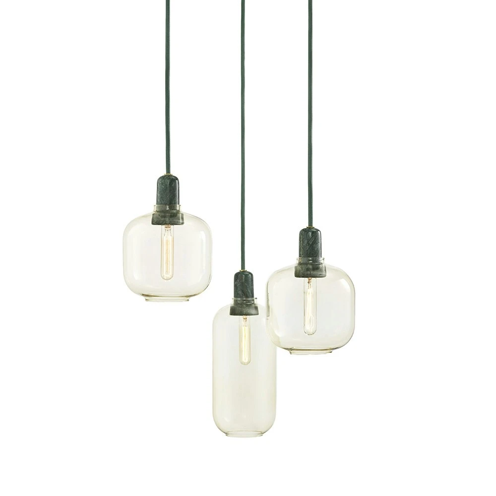 Normann Copenhagen Amp Hängelampe Klein, Weiß/Weiß Marmoriert 7 Normann Copenhagen Amp Hängelampe Klein, Weiß/Weiß Marmoriert – Bild 5