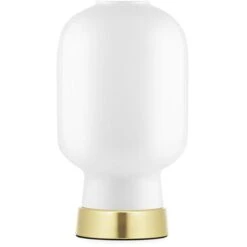 Normann Copenhagen Amp Tischlampe, Weiß / Messing