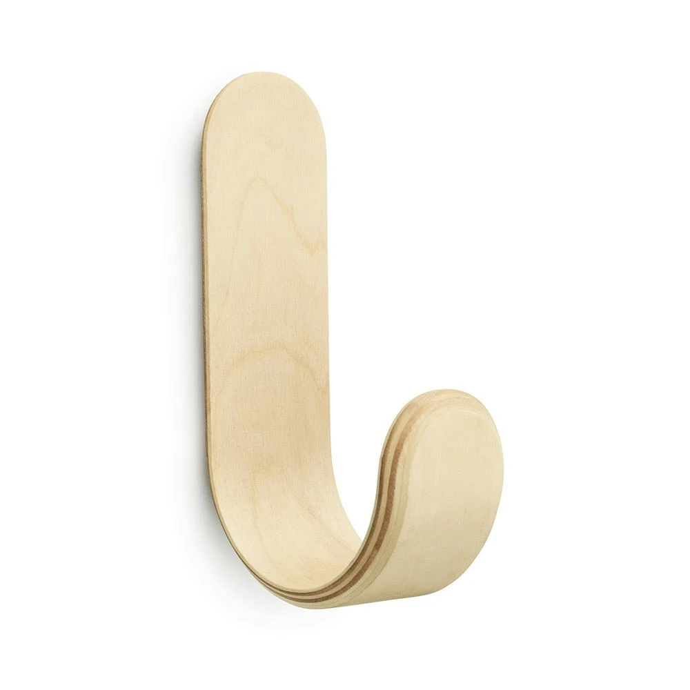 Normann Copenhagen Curve Haken 17,7x5,3 Cm, Natur 3 Normann Copenhagen Curve Haken 17,7x5,3 Cm, Natur