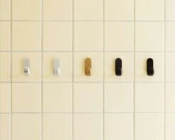 Normann Copenhagen Curve Mini Hooks - 2 Pcs,Silver -Normann Copenhagen normann copenhagen curve mini haken 2 er set 0 1