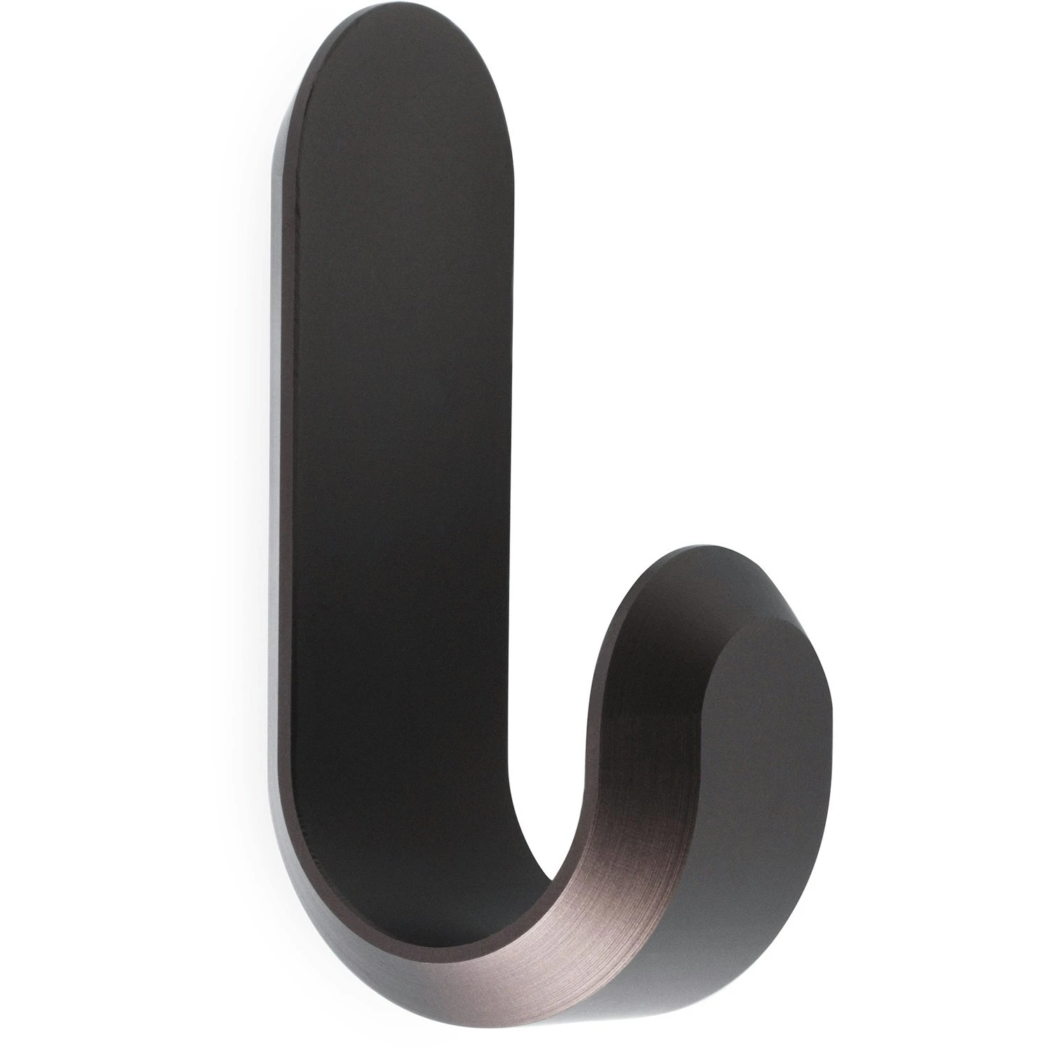 Normann Copenhagen Curve Mini Hooks - 2 Pcs, Matt Brown 3 Normann Copenhagen Curve Mini Hooks - 2 Pcs, Matt Brown